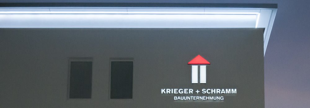 Leuchtwerbung Krieger und Schramm