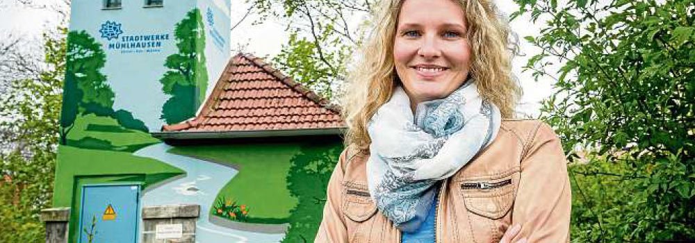 Trafostationen der Stadtwerke Mühlhausen werden zu Farbtupfern Trafostationen der Stadtwerke Mühlhausen werden zu Farbtupfern