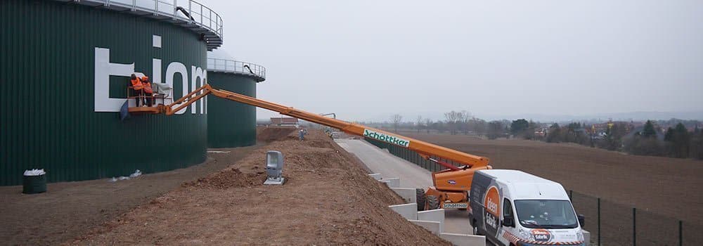 Silo-Werbeanlage EVN Biomethan