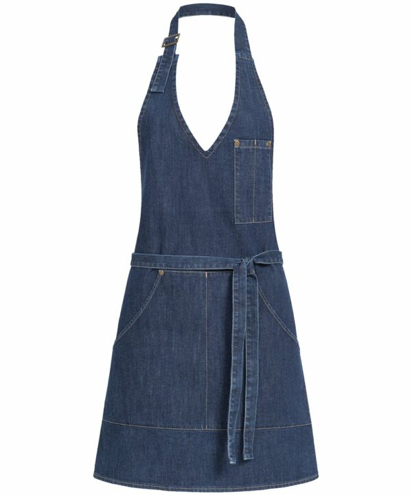 Denim Damen-Latzschürze 70×65 V-Ausschnitt – 4411 Denim Damen-Latzschürze 70×65 V-Ausschnitt – 4411