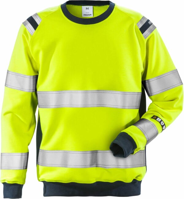 Flamestat High Vis Sweatshirt Kl. 3 7076 SFLH | Fristads Flamestat High Vis Sweatshirt Kl. 3 7076 SFLH | Fristads