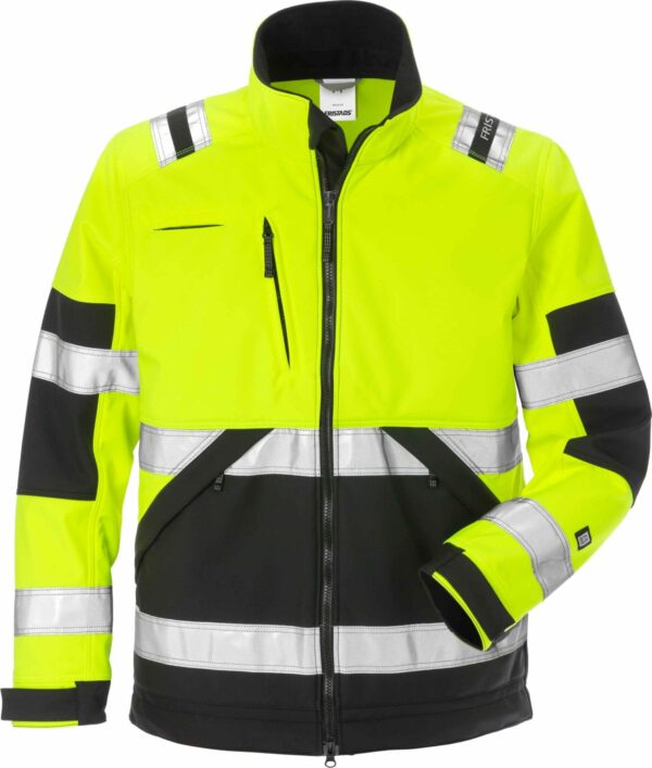 High Vis Softshell-Jacke Kl. 2 4083 WYH | Fristads High Vis Softshell-Jacke Kl. 2 4083 WYH | Fristads