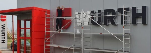 Leuchtwerbung Würth Mühlhausen