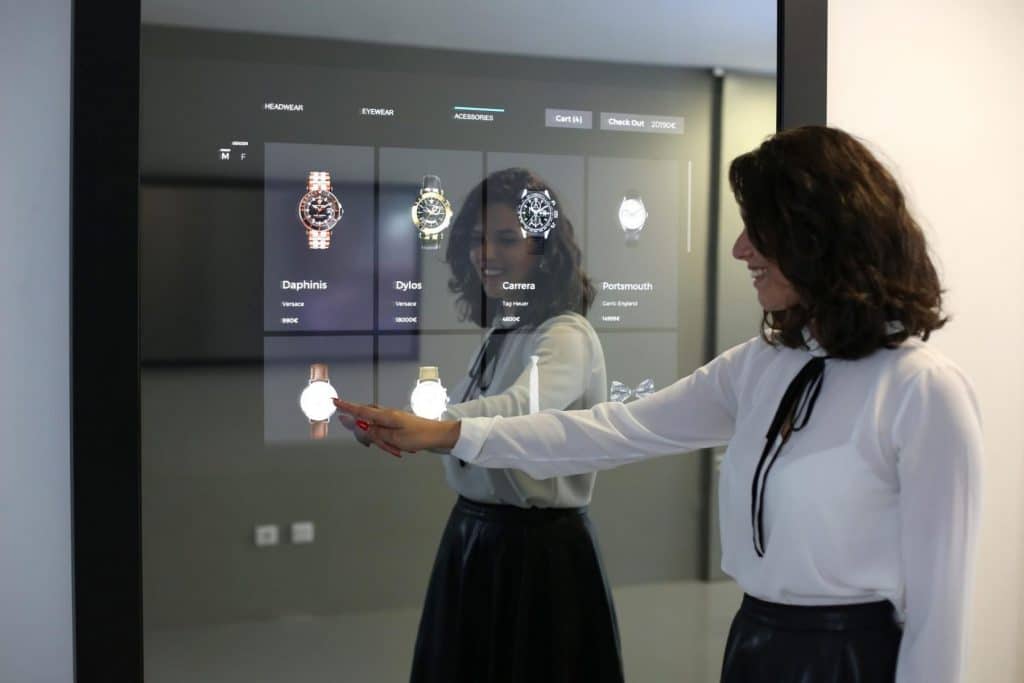 Touchfolie im Einsatz - Quelle: Displax