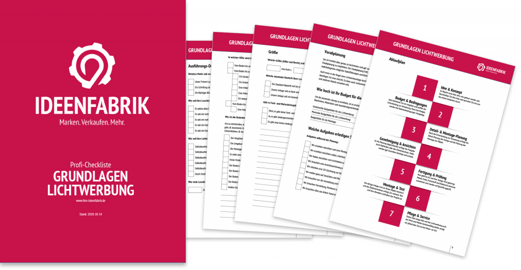 Vorschau Checkliste Lichtwerbung