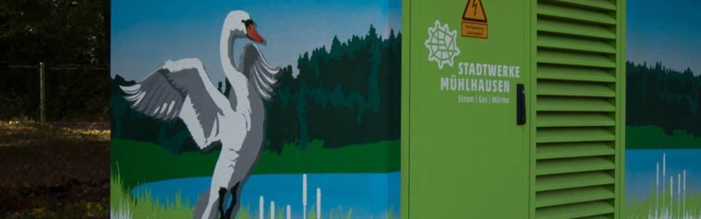 Trafostationen der Stadtwerke Mühlhausen mit neuem Design