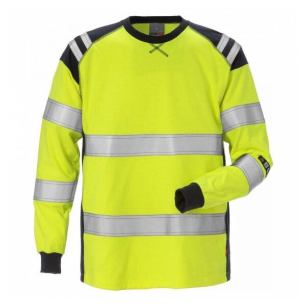 Flamestat High Vis T-Shirt Langarm Kl. 3 7077 TFLH | Fristads Flamestat High Vis T-Shirt Langarm Kl. 3 7077 TFLH | Fristads