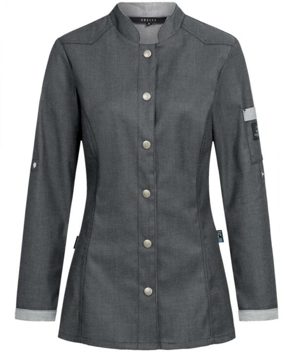 Damen-Kochjacke im Bikerstyle | Greiff | RF Cuisine Premium Damen-Kochjacke im Bikerstyle | Greiff | RF Cuisine Premium